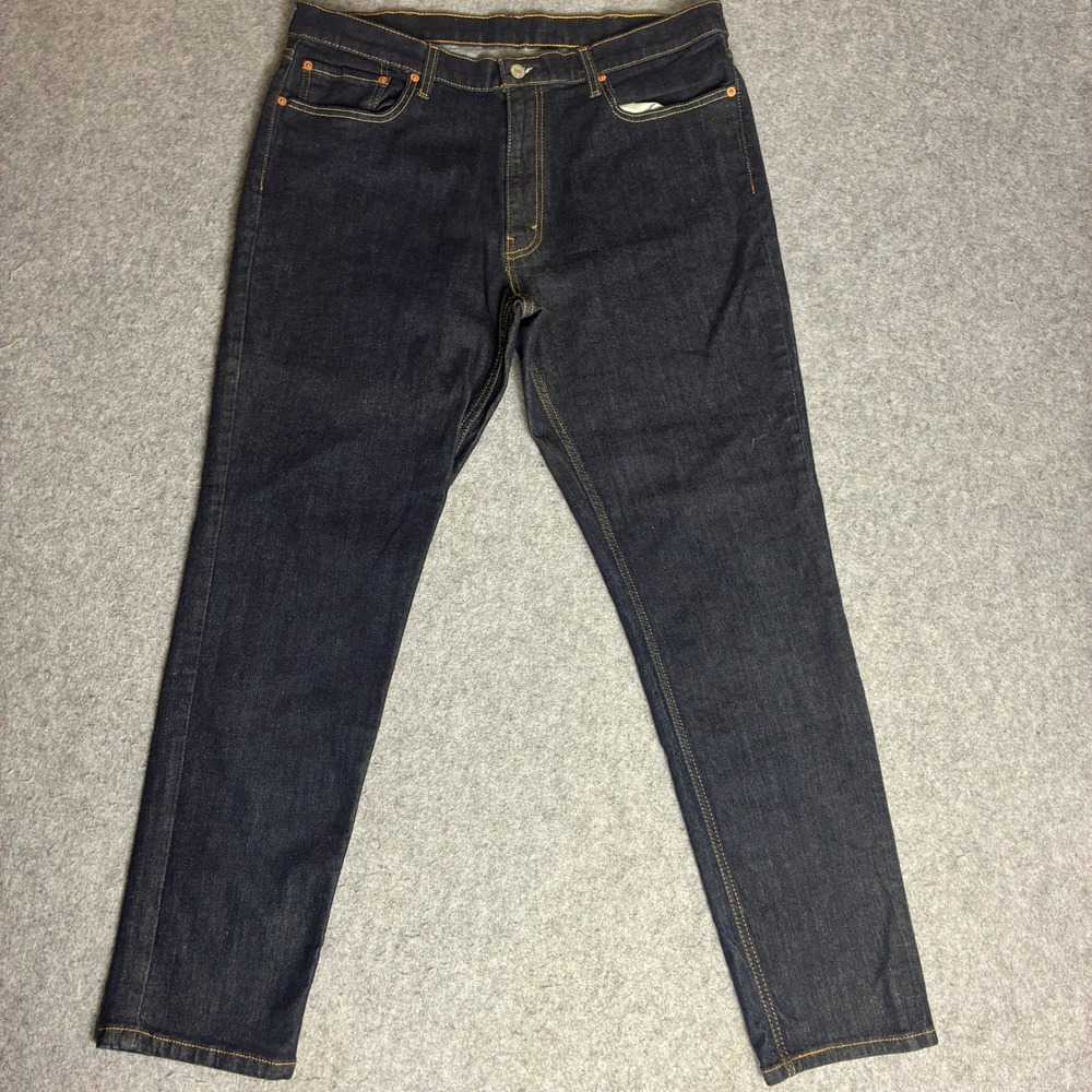 Levi's 531 Athletic Slim Jeans Men's 37x31 Dark Indigo Stretch Denim Tapered Leg
